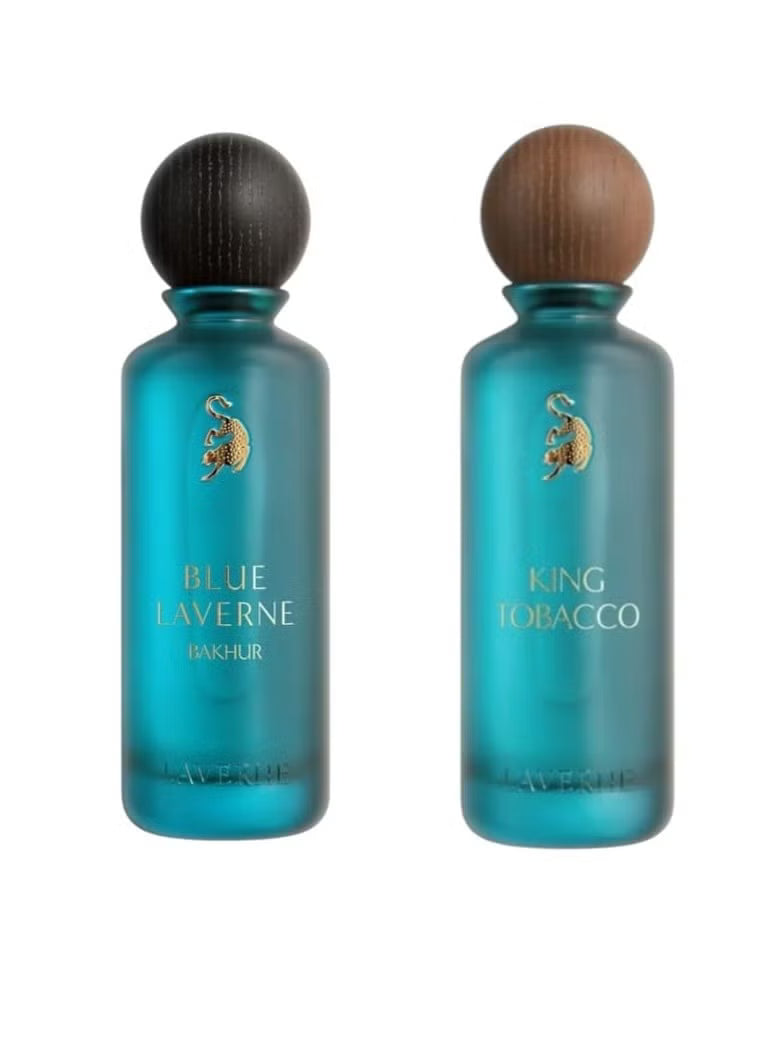 Combo Pack – Laverne Blue Incense & King Tobacco Perfume Spray (200ml Each)