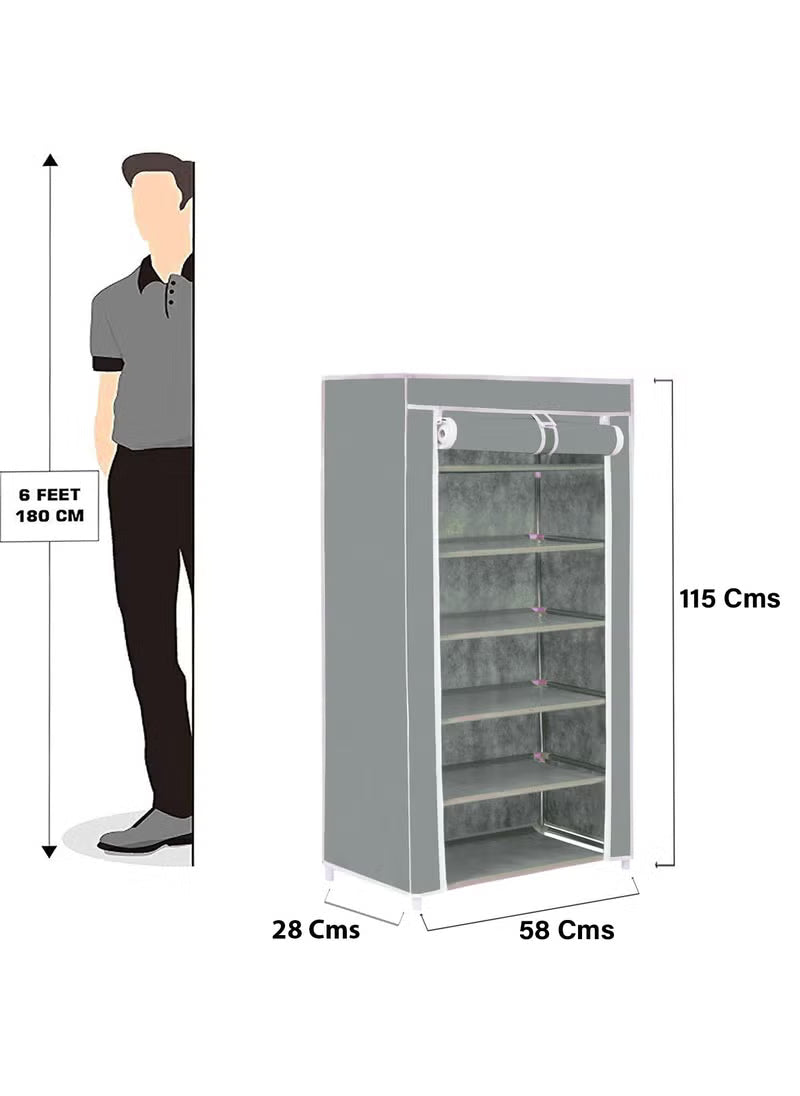 FLIPZON 6-Layer Shoe Storage Rack – Durable & Stylish